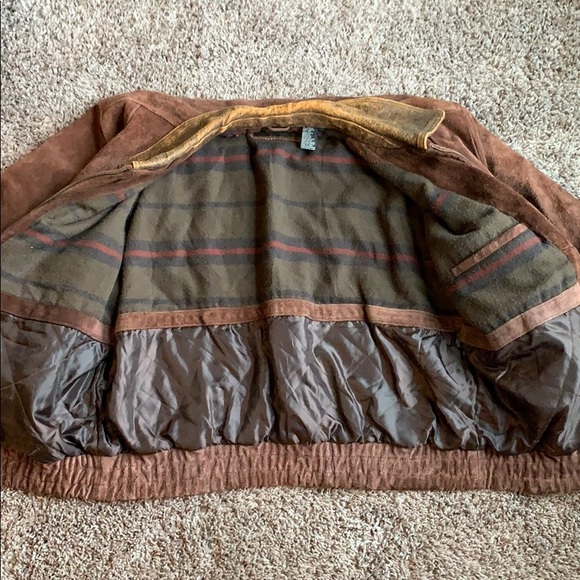 Vintage Context leather bomber jacket men’s sz L - Picture 4 of 8